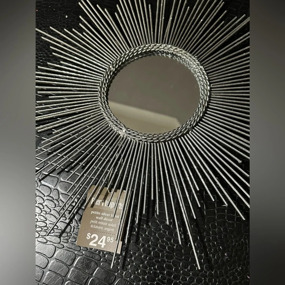 7 Pier 1 imports Silver Accent Mirrors Atomic Starburst set